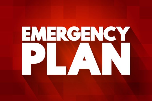 Emergency Plan text quote, concept background Emergency Plan text quote, concept background