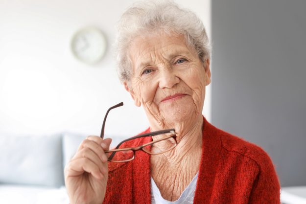 Portrait of senior woman at home Portrait of senior woman at home