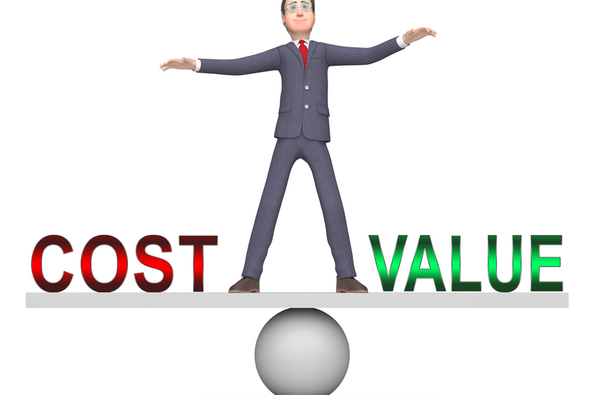 Cost Vs Value Businessman Denotes Return On Investment Roi – 3d The Cost Comparison Between Home Care And Assisted Living In Greenfield, MD