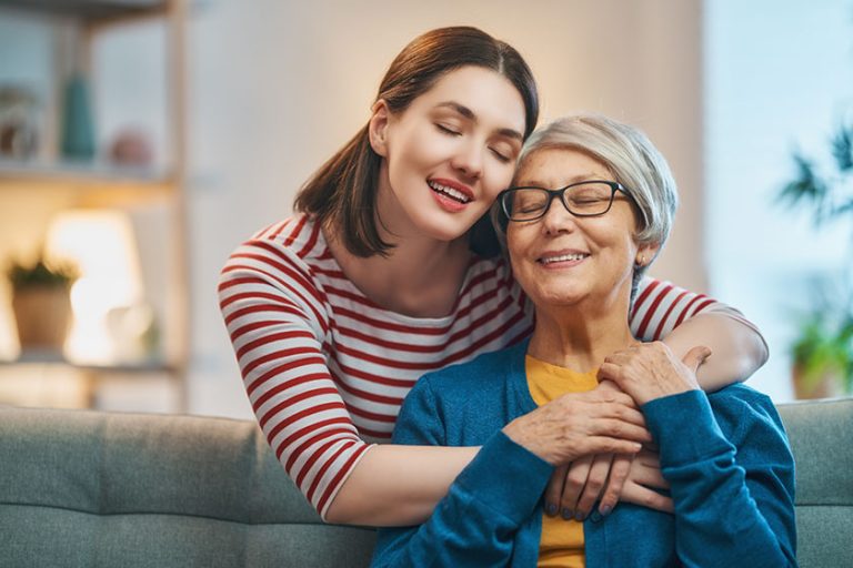 Mother and her adult daughter