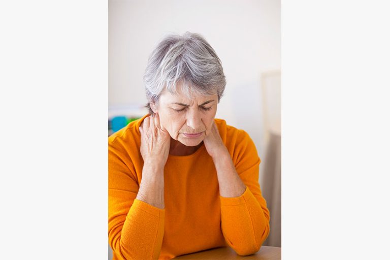 Cervicalgia in an elderly person