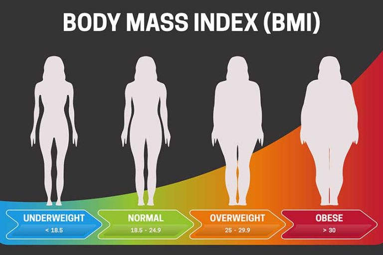 BMI Body Mass Index Black or Dark Infographic Chart