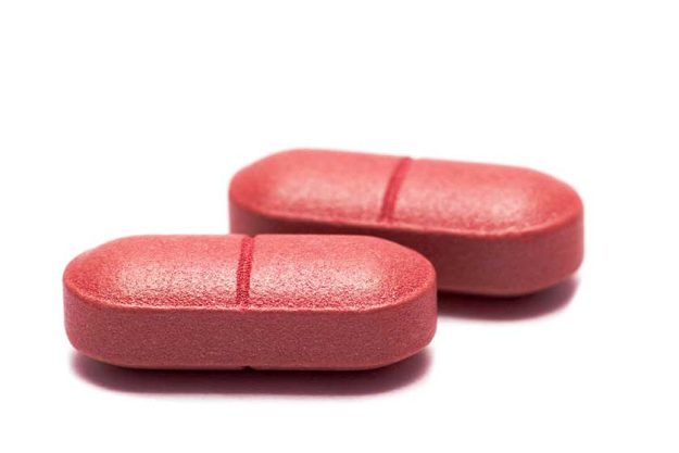 Pills isolated on white background