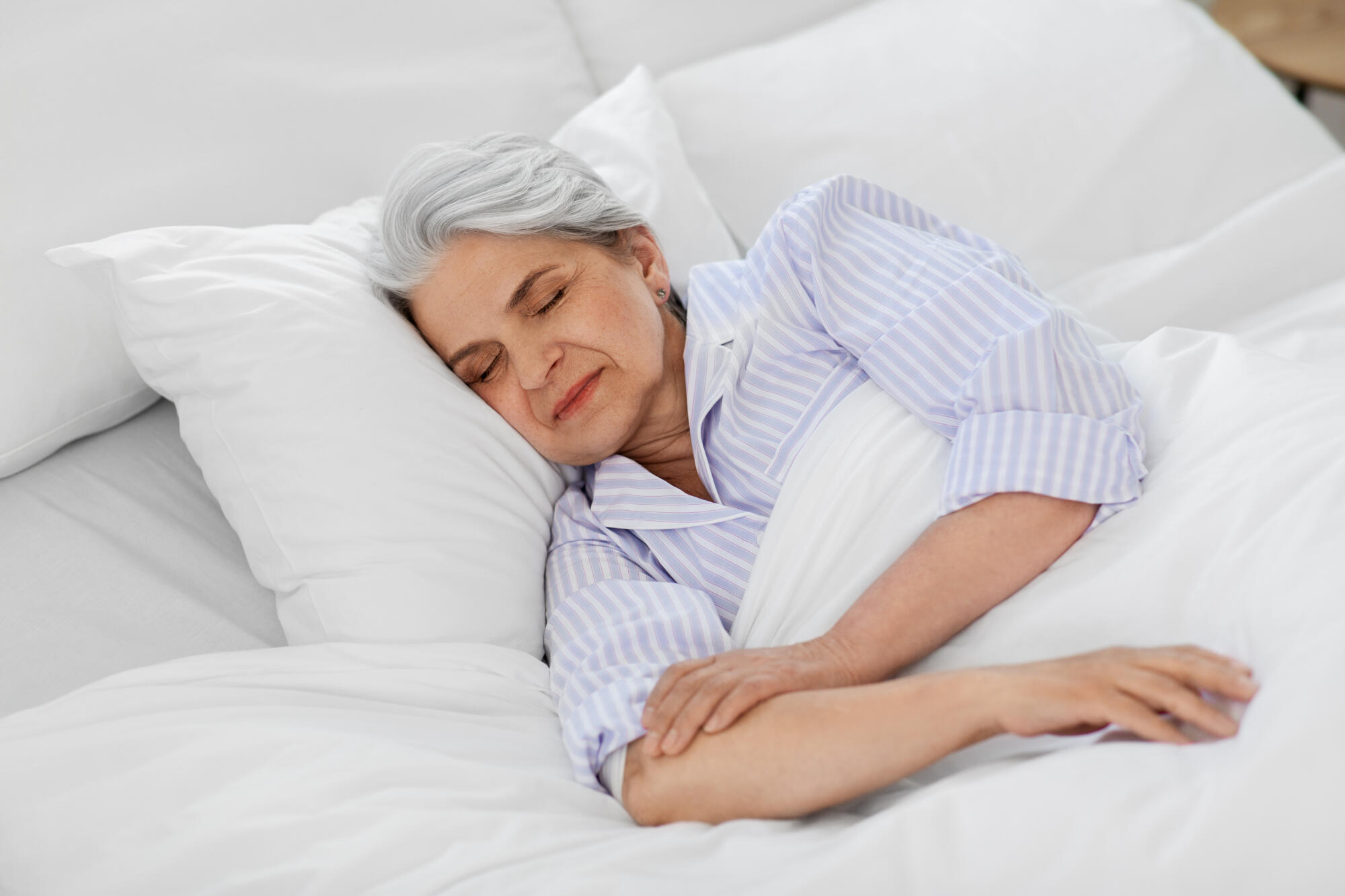 Old,Age,And,People,Concept,-,Senior,Woman,Sleeping,In