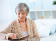 Senior woman making notes