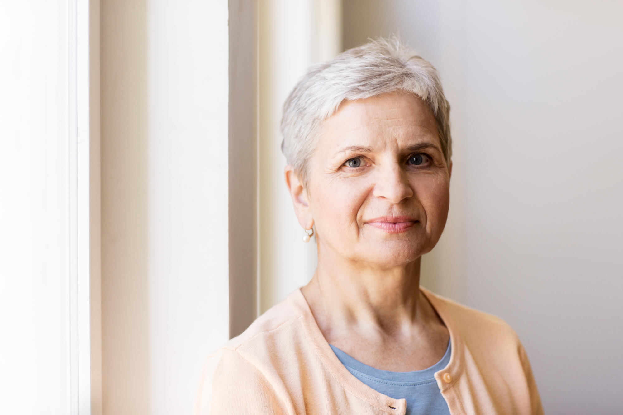 People,And,Portrait,Concept,-,Happy,Smiling,Gray,Senior,Woman