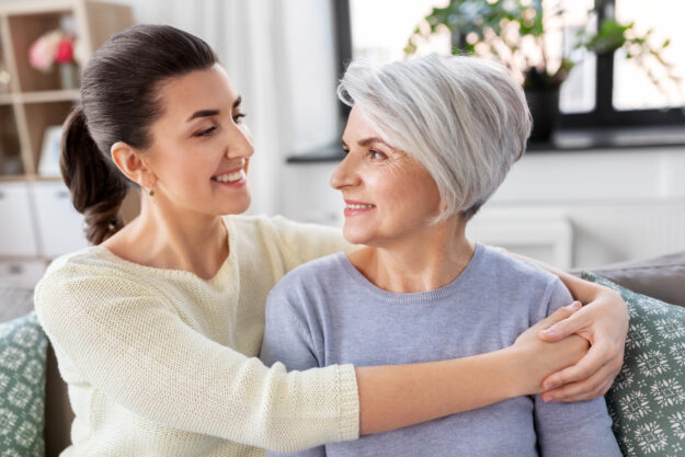 Family,,Generation,And,People,Concept,-,Happy,Smiling,Senior,Mother